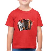 Camiseta Algodão Infantil Acordeon Sanfona - Foca na Moda