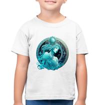 Camiseta Algodão Infantil Aquário Sígno - Foca na Moda