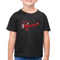 Camiseta Algodão Infantil Avião Biplano - Foca na Moda Camiseta Algodão Infantil Avião Biplano - Foca na Moda