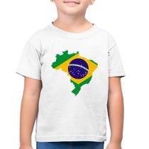 Camiseta Algodão Infantil Bandeira Brasil Mapa - Foca na Moda Camiseta Algodão Infantil Bandeira Brasil Mapa - Foca na Moda