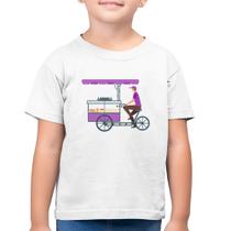 Camiseta Algodão Infantil Bike Food - Foca na Moda
