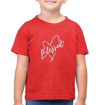 Camiseta Algodão Infantil Blessed Heart - Foca na Moda