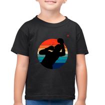 Camiseta Algodão Infantil Boxe Vintage Sunset - Foca na Moda