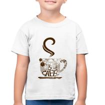 Camiseta Algodão Infantil Café Coffee - Foca na Moda