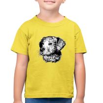 Camiseta Algodão Infantil Cãozinho - Foca na Moda