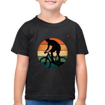 Camiseta Algodão Infantil Ciclismo Vintage Sunset - Foca na Moda