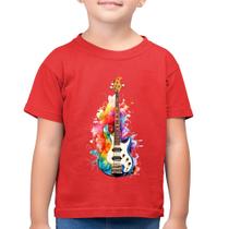 Camiseta Algodão Infantil Contra Baixo Watercolor - Foca na Moda