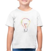 Camiseta Algodão Infantil Creative Bulb - Foca na Moda