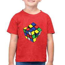 Camiseta Algodão Infantil Cubo Mágico - Foca na Moda