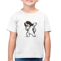 Camiseta Algodão Infantil Cute Dabbing Havanese Dog - Foca na Moda