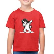 Camiseta Algodão Infantil Cute Dabbing Havanese Dog - Foca na Moda