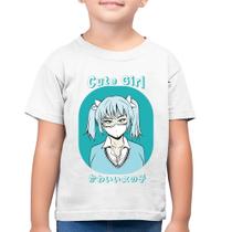 Camiseta Algodão Infantil Cute Girl - Foca na Moda