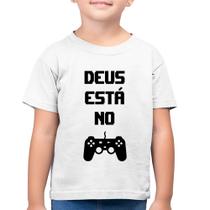 Camiseta Algodão Infantil Deus está no controle - Foca na Moda
