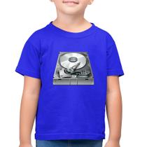 Camiseta Algodão Infantil Disco Rígido HD - Foca na Moda