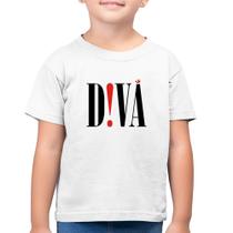 Camiseta Algodão Infantil Diva - Foca na Moda Camiseta Algodão Infantil Diva - Foca na Moda
