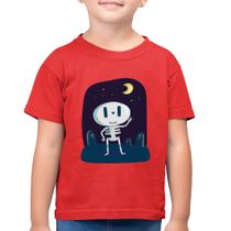 Camiseta Algodão Infantil Esqueleto - Foca na Moda