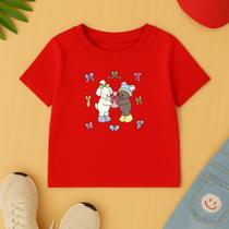 Camiseta Algodão Infantil Estampa Bobies Goods Desenho Tendência Menina Menino Fofo Lindo Modinha