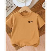 Camiseta Algodão Infantil Estampada Feminina Ainda Que Eu Ande Pelo Vale da Sombra da Morte 332 Pres