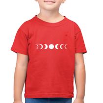 Camiseta Algodão Infantil Fases da Lua - Foca na Moda