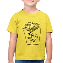 Camiseta Algodão Infantil Fries Before Guys - Foca na Moda