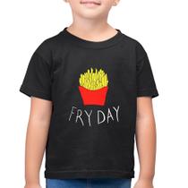 Camiseta Algodão Infantil Fry Day - Foca na Moda
