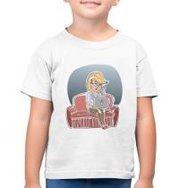 Camiseta Algodão Infantil Home Office - Foca na Moda