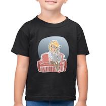 Camiseta Algodão Infantil Home Office - Foca na Moda