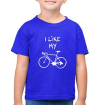 Camiseta Algodão Infantil I Like My Bike - Foca na Moda