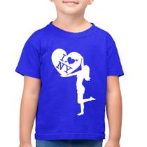 Camiseta Algodão Infantil I love NY Girl - Foca na Moda