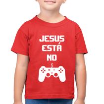 Camiseta Algodão Infantil Jesus está no controle - Foca na Moda