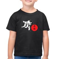 Camiseta Algodão Infantil Jiu Jitsu Judô Artes Marciais - Foca na Moda