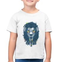 Camiseta Algodão Infantil Leão Reggae - Foca na Moda