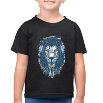 Camiseta Algodão Infantil Leão Reggae - Foca na Moda