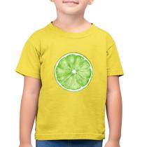 Camiseta Algodão Infantil Limão - Foca na Moda