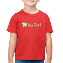 Camiseta Algodão Infantil Linux Mint 8 Helena - Foca na Moda