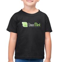 Camiseta Algodão Infantil Linux Mint - Foca na Moda