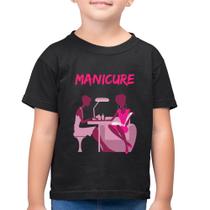 Camiseta Algodão Infantil Manicure - Foca na Moda