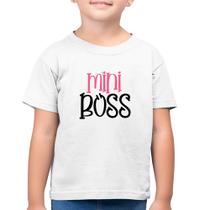 Camiseta Algodão Infantil Mini Boss - Foca na Moda