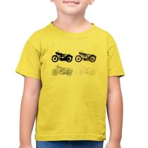 Camiseta Algodão Infantil Motorcycle Vector - Foca na Moda