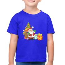 Camiseta Algodão Infantil Natal Papai Noel - Foca na Moda