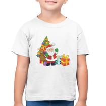 Camiseta Algodão Infantil Natal Papai Noel - Foca na Moda