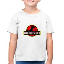 Camiseta Algodão Infantil No internet - Foca na Moda