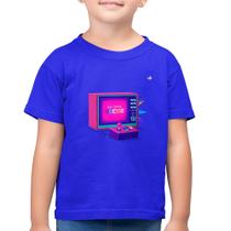 Camiseta Algodão Infantil Old School Gamer - Foca na Moda