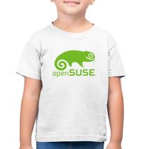 Camiseta Algodão Infantil openSUSE Linux Logo - Foca na Moda