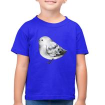 Camiseta Algodão Infantil Pássaro Arte - Foca na Moda