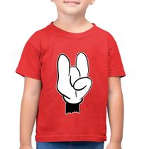 Camiseta Algodão Infantil Rock Hand - Foca na Moda Camiseta Algodão Infantil Rock Hand - Foca na Moda