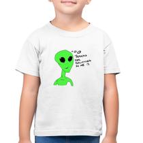 Camiseta Algodão Infantil Thank's For Believing In Me Alien - Foca na Moda