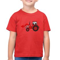 Camiseta Algodão Infantil Trator - Foca na Moda