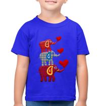 Camiseta Algodão Infantil Trio Elefantes - Foca na Moda