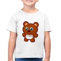 Camiseta Algodão Infantil Ursinho Desenho - Foca na Moda